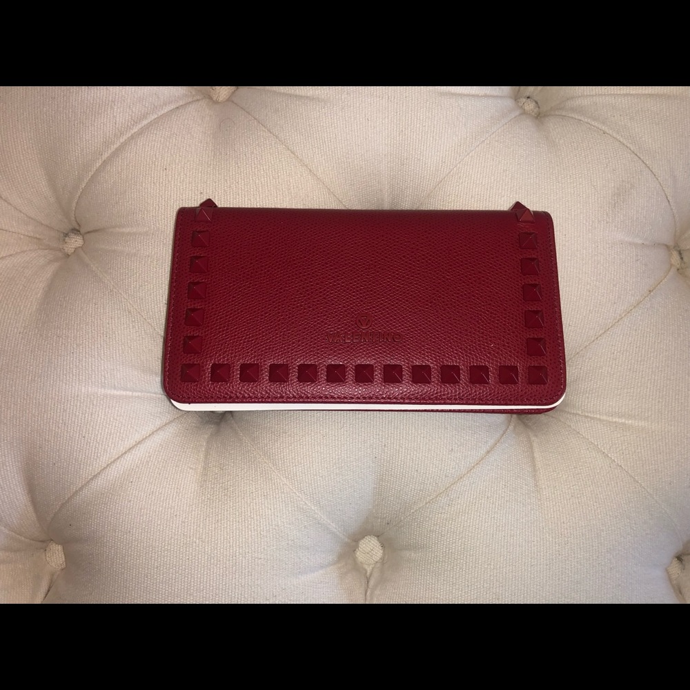 Valentino studded gold chain cross body bag